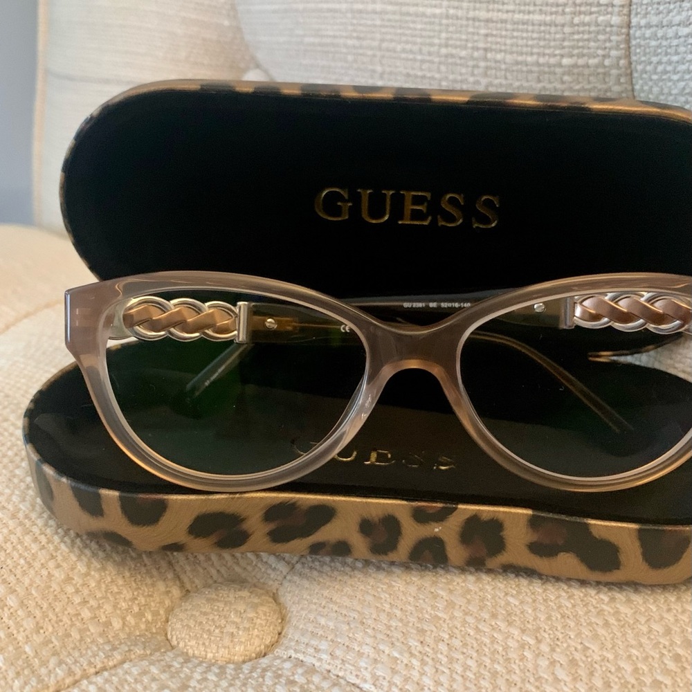 GUESS FRAME/GLASSES GU2381 KIG TAN/ DARK BROWN